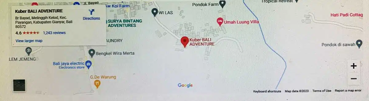 Lokasi Kuber ATV Bali