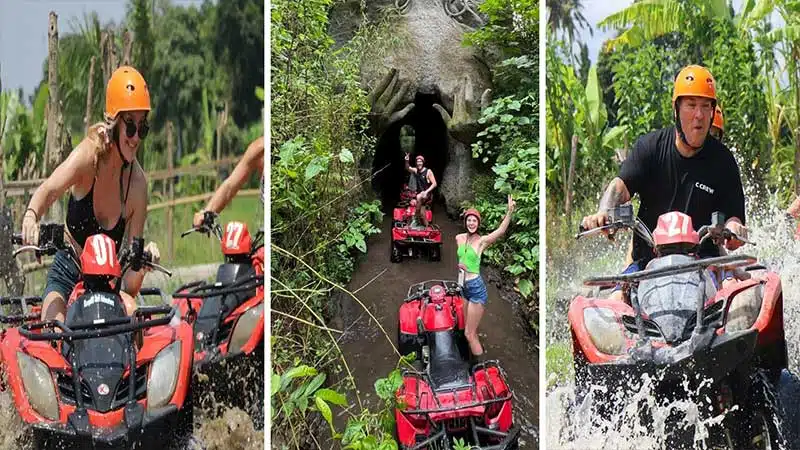 Bali Quad Bike Breakfast with Orangutan and Tlaga Singha River Pool