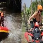 Bali ATV Quad Bike through Tunnel waterfall White Water Rafting Combination